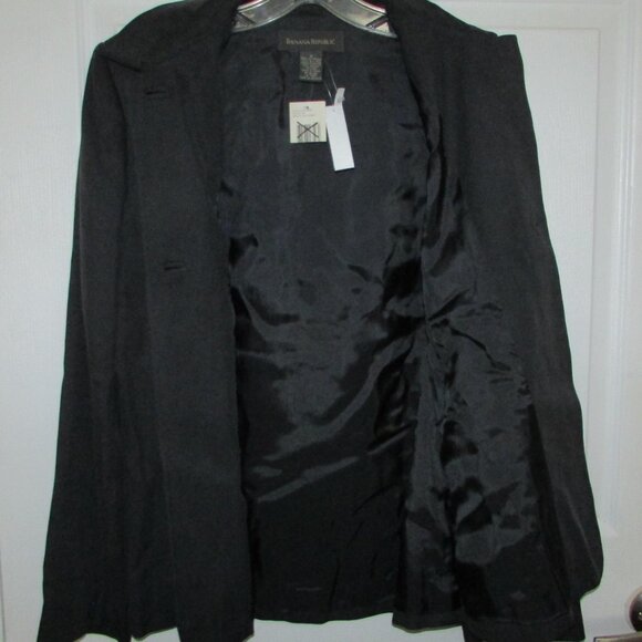 BANANA REPUBLIC Silk Jacket Blazer - Sz 8 - NEW - Picture 7 of 9